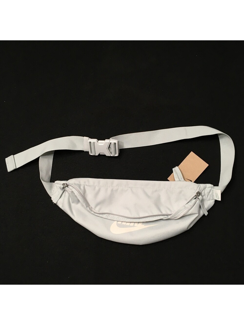 BNWT NIKE FANNY PACK WAIST BAG WHITE SWOOSH LIGHT LIME GREEN